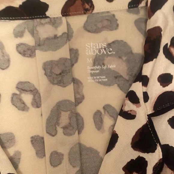 Stars Above Animal Print Pajama Top - Picture 4 of 7